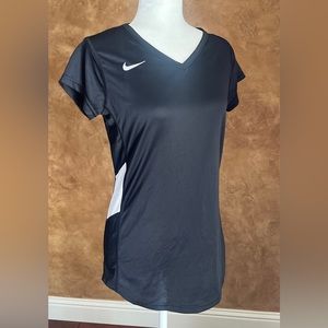 NIKE BLACK DRI-FIT WOMEN SHIRT SIZE LARGE